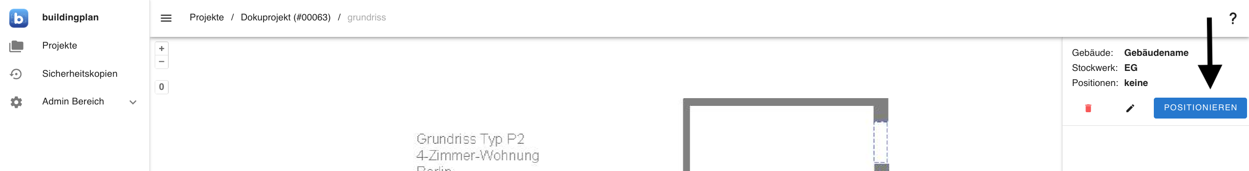 Positionen festlegen