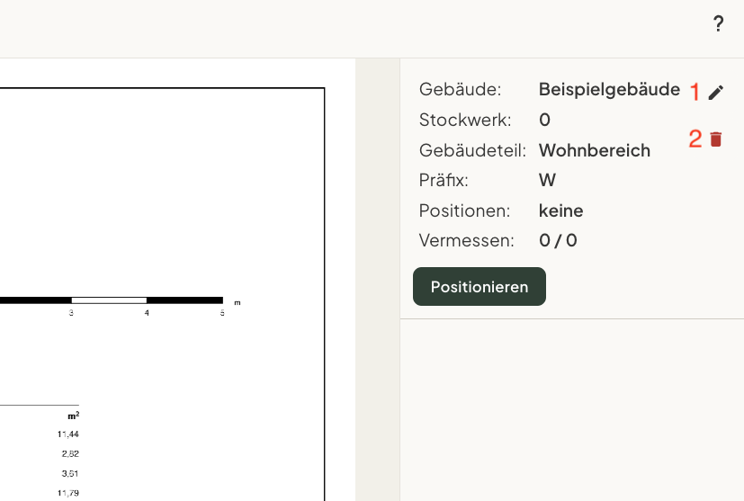Abschnitt bearbeiten oder löschen