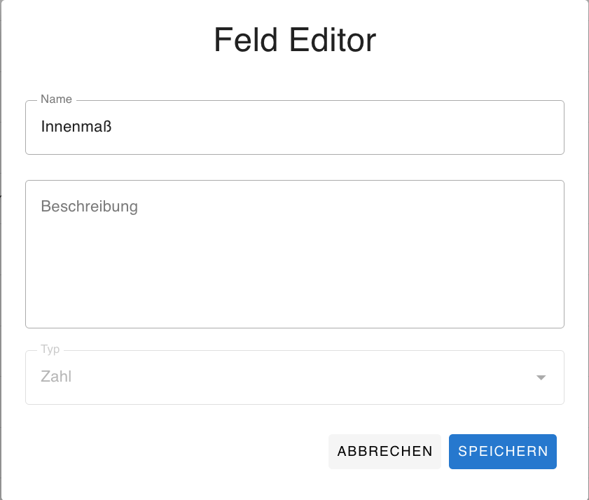 Verändertes Feld speichern