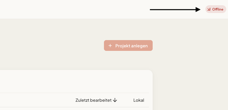 Offline Modus