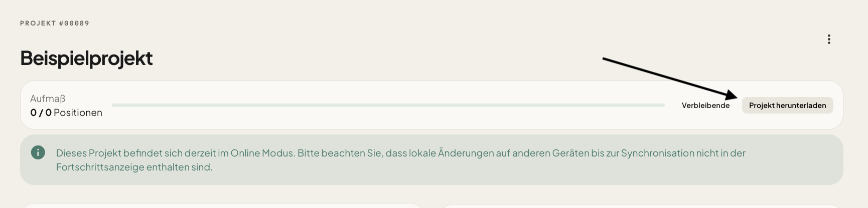 Projekt herunterladen