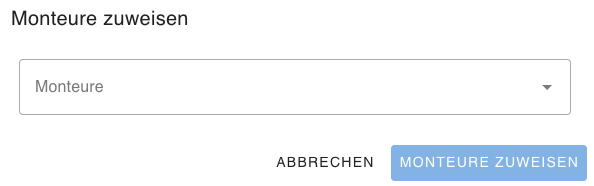 Monteure auswählen