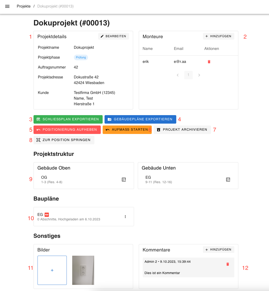 Prüfung nach Abschluss des Projektes