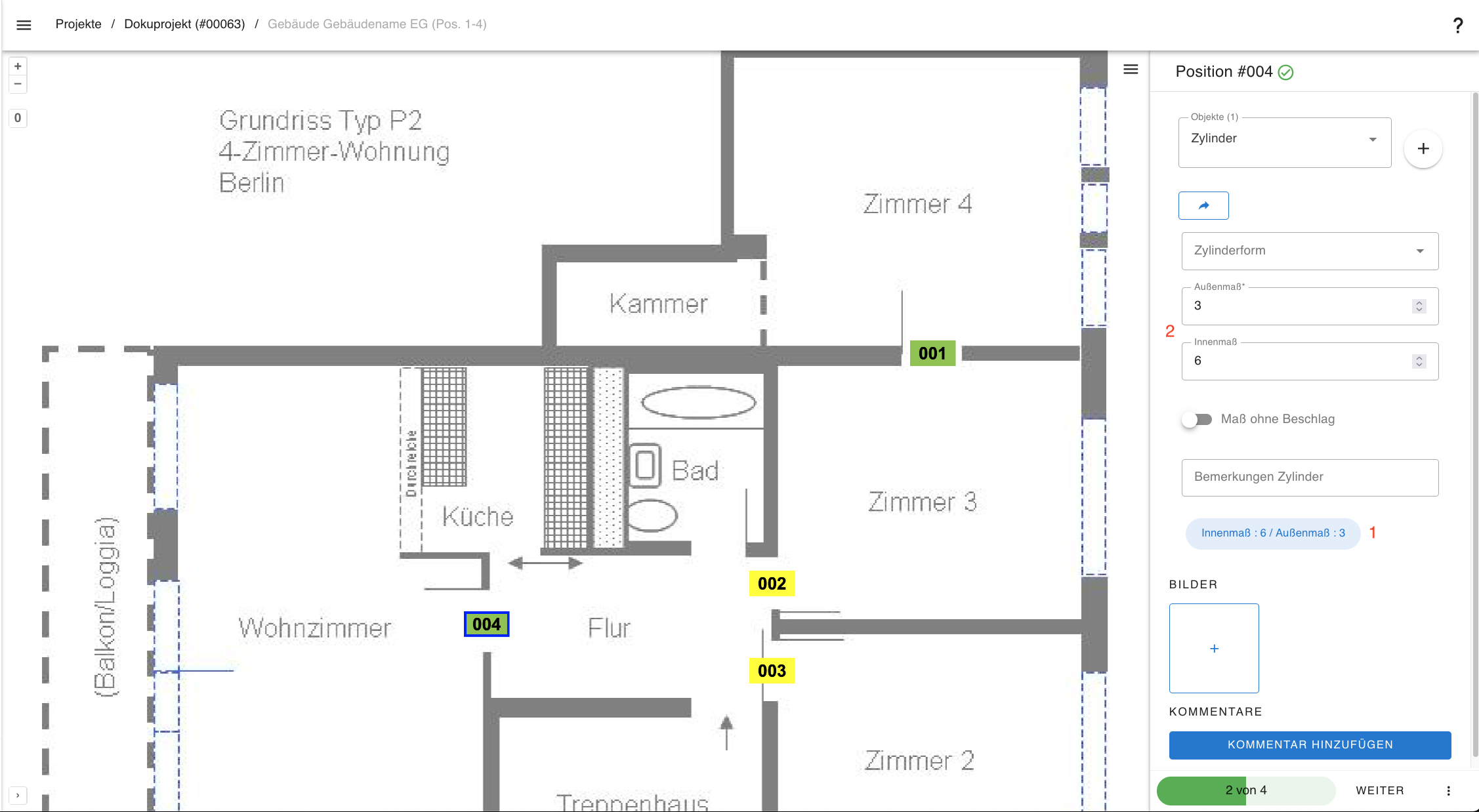 Objektvorschläge anwenden
