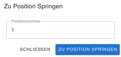 Position angeben, zu der gesprungen werden soll